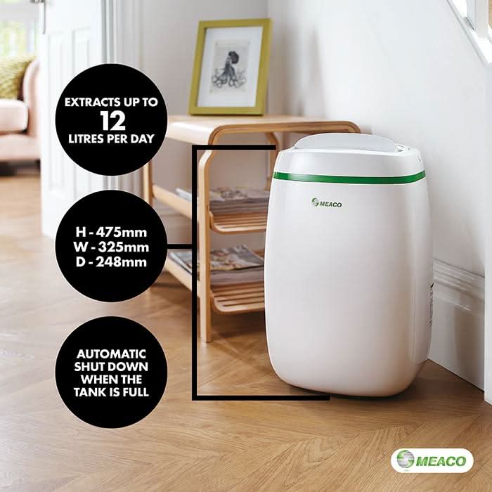 Meaco 12L Low Energy Dehumidifier and Air Purifier - Image 6
