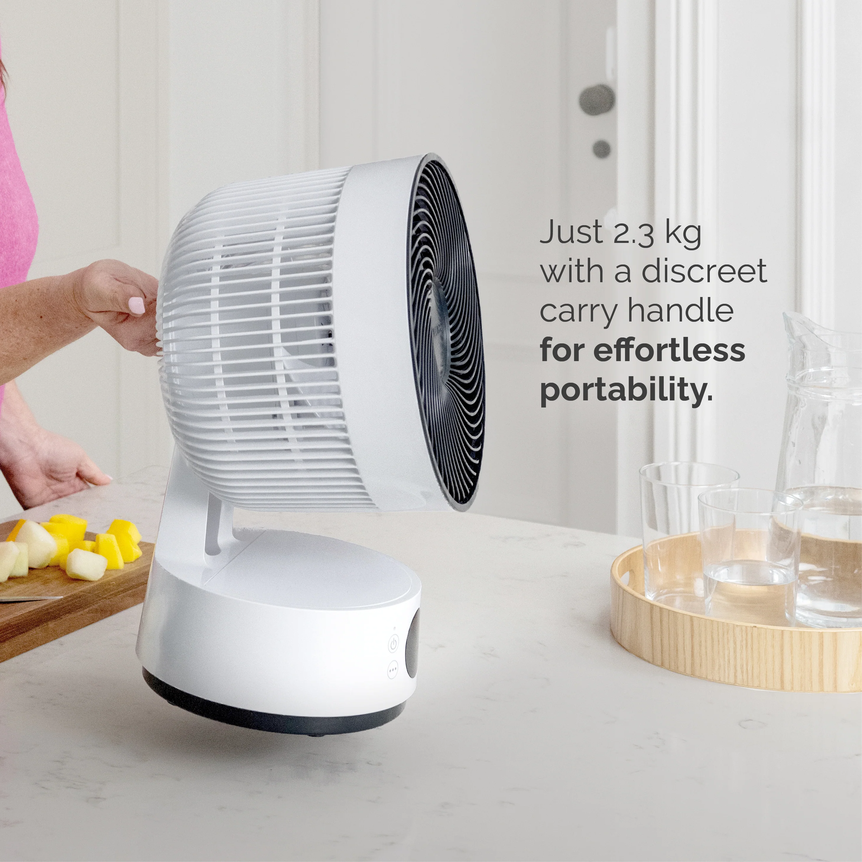 MeacoFan Sefte® 8" Portable Battery Air Circulator with Storage Bag - Image 3